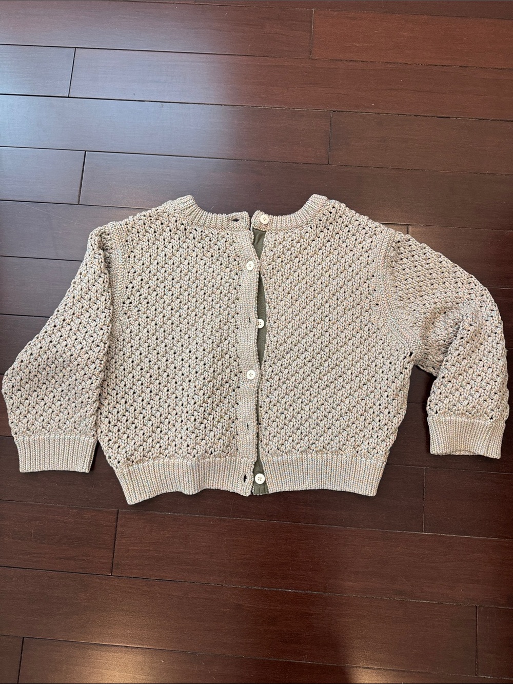 Marc by Marc Jacobs Cream Textured Button Cardigan